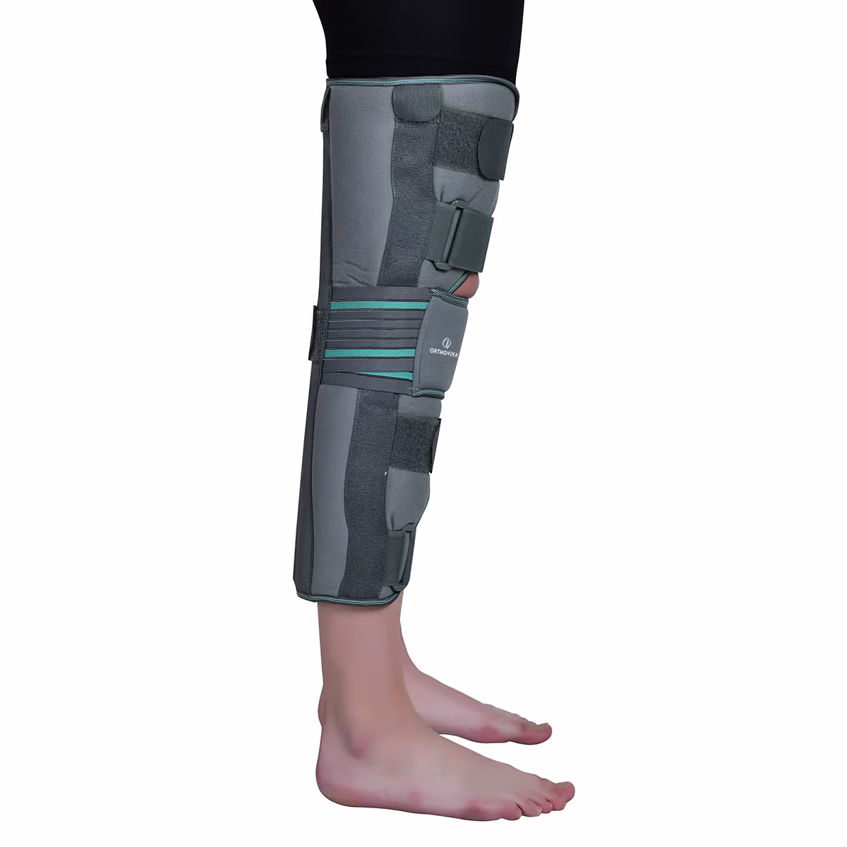 Orthovixa Knee Immobiliser | Foam Padding with Aluminium Splints image 2
